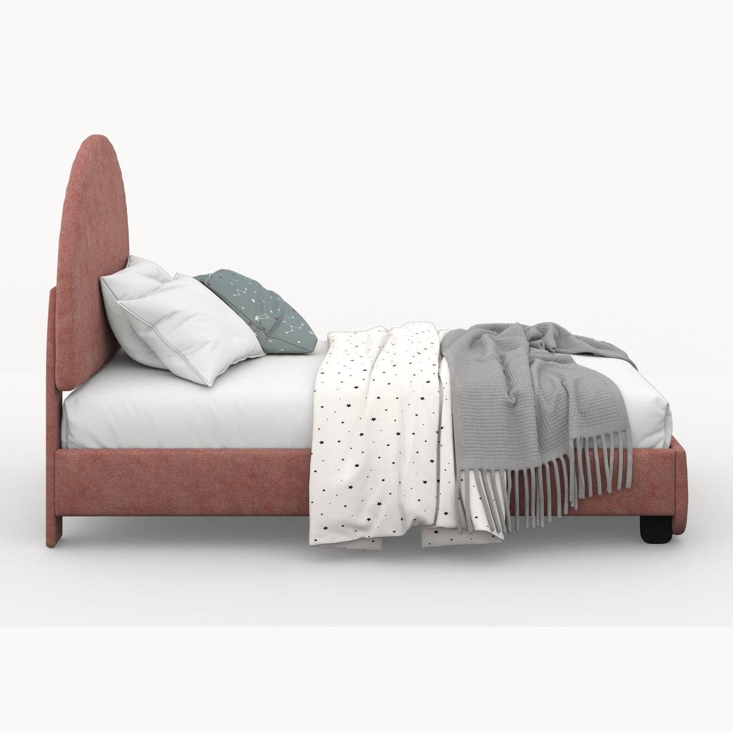Snug Arc Upholstered Kids Bed
