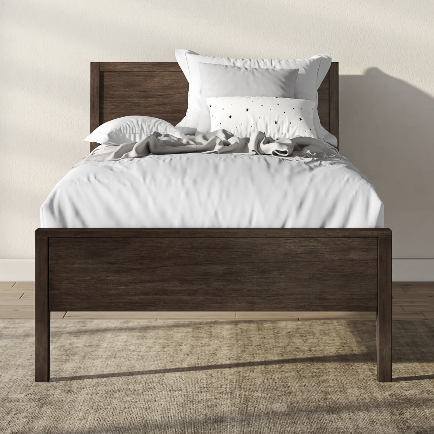 The Leesa Nook Kids Bed in a bedroom.