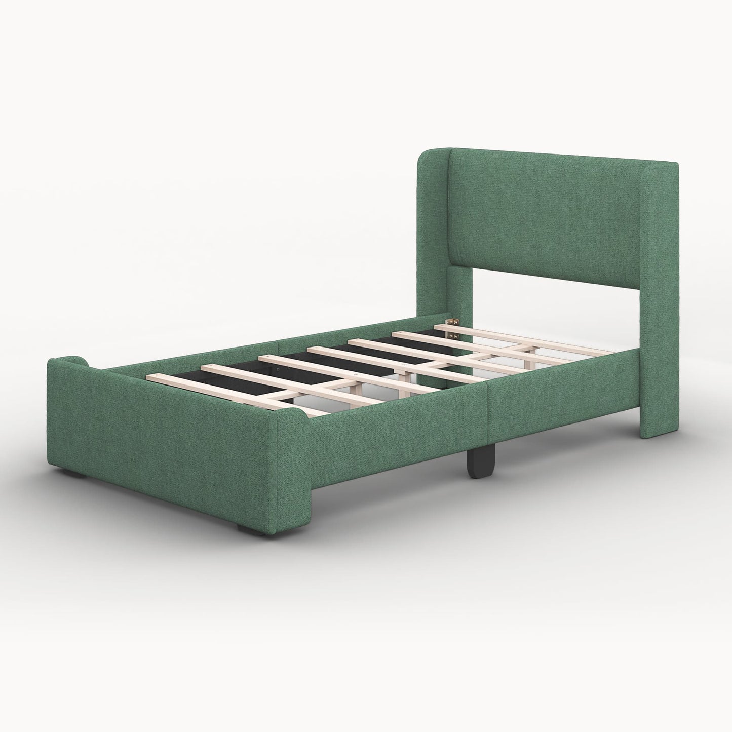 Snug Upholstered Kids Bed