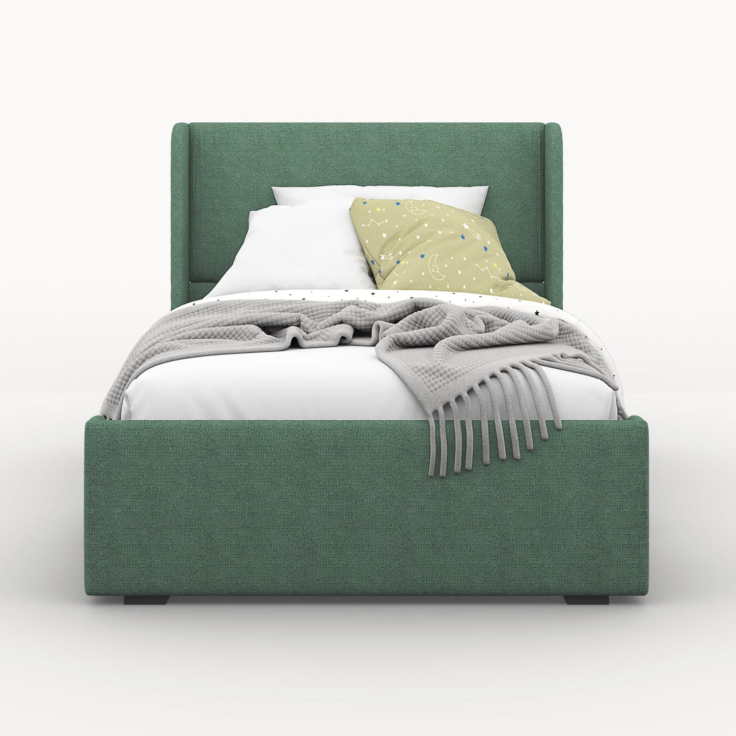 Snug Upholstered Kids Bed