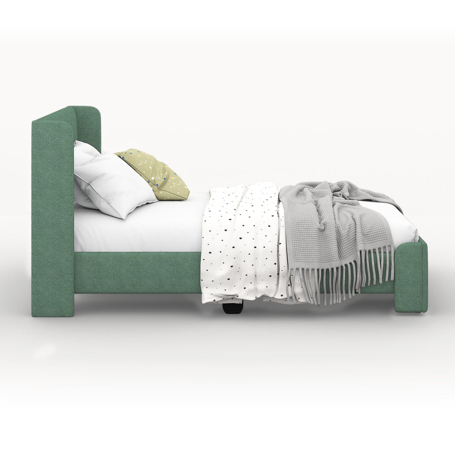 Snug Upholstered Kids Bed