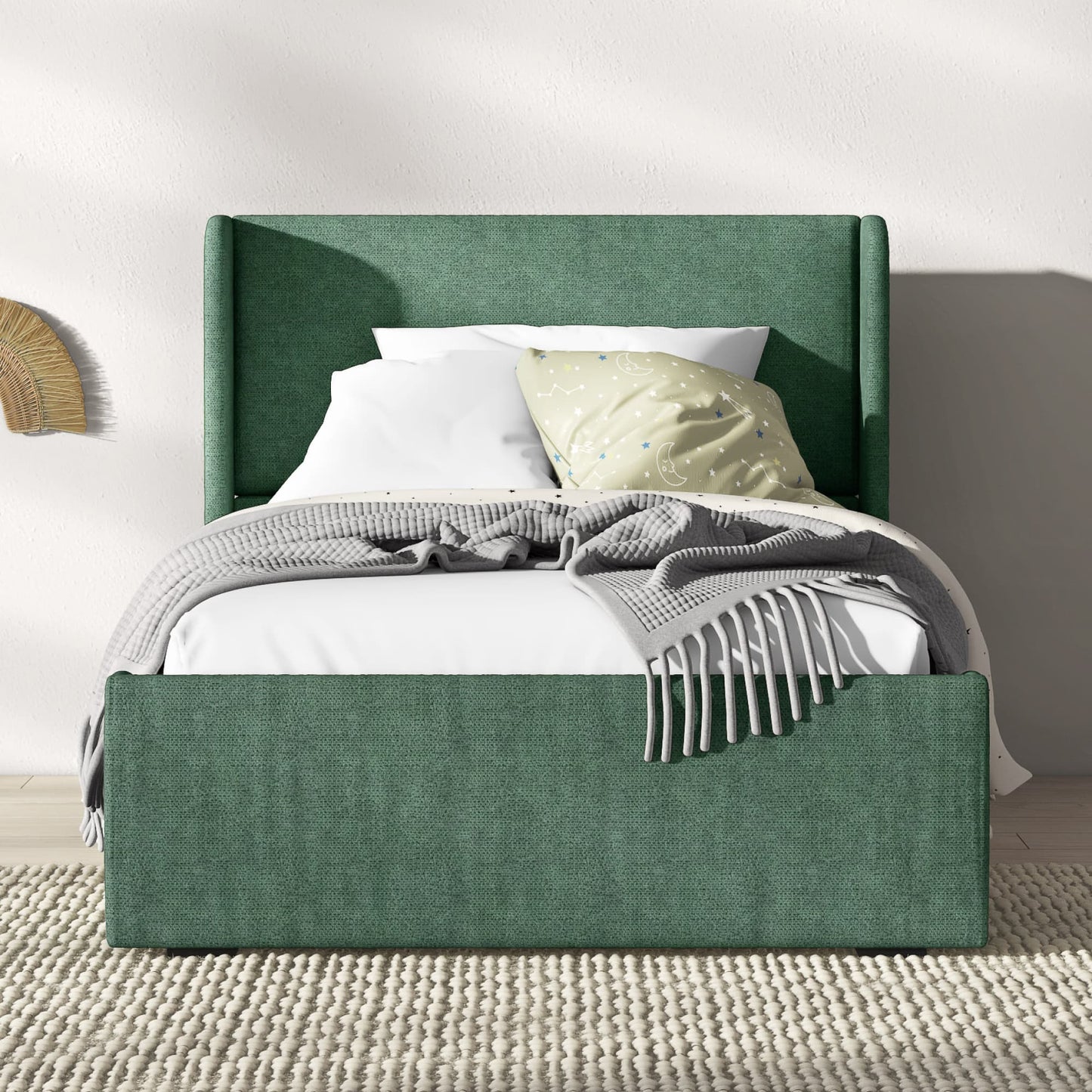 Snug Upholstered Kids Bed