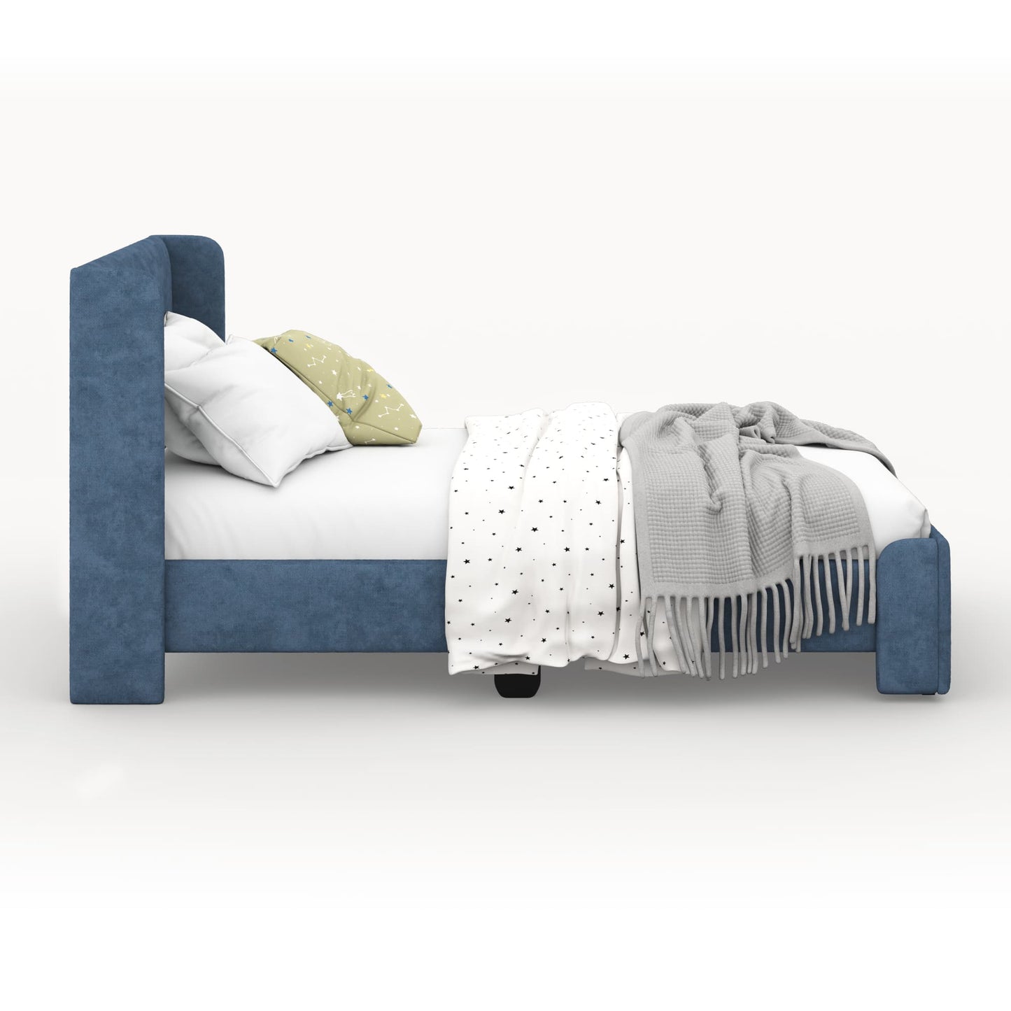 Snug Upholstered Kids Bed