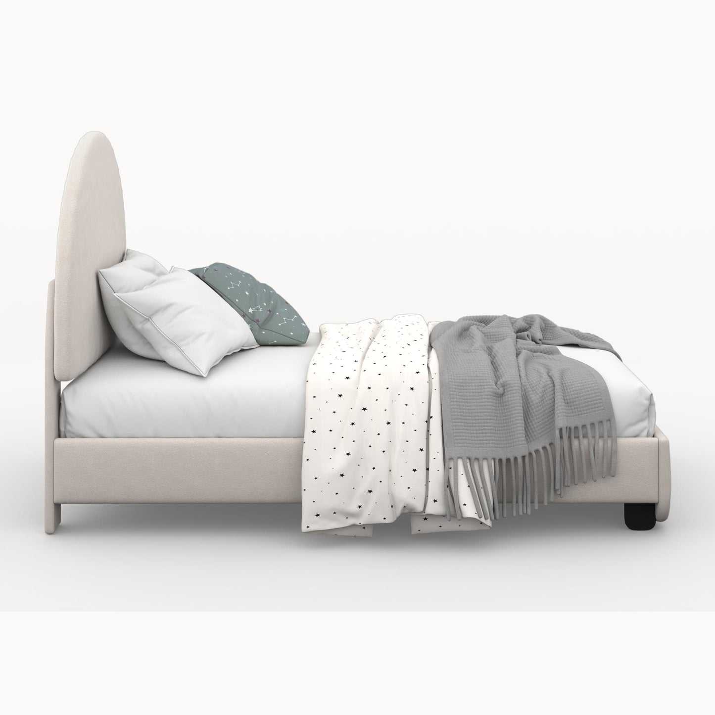 Snug Arc Upholstered Kids Bed