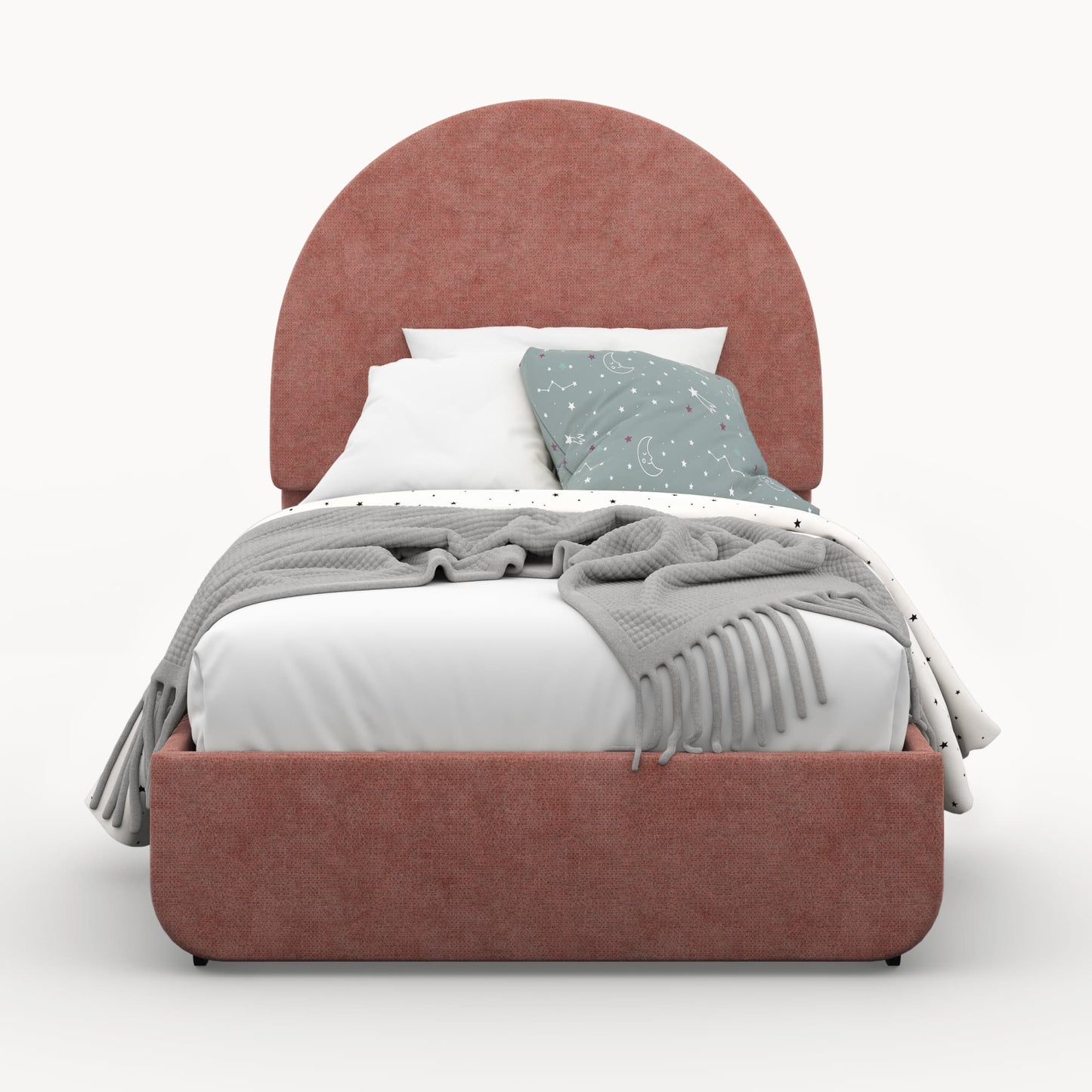 Snug Arc Upholstered Kids Bed