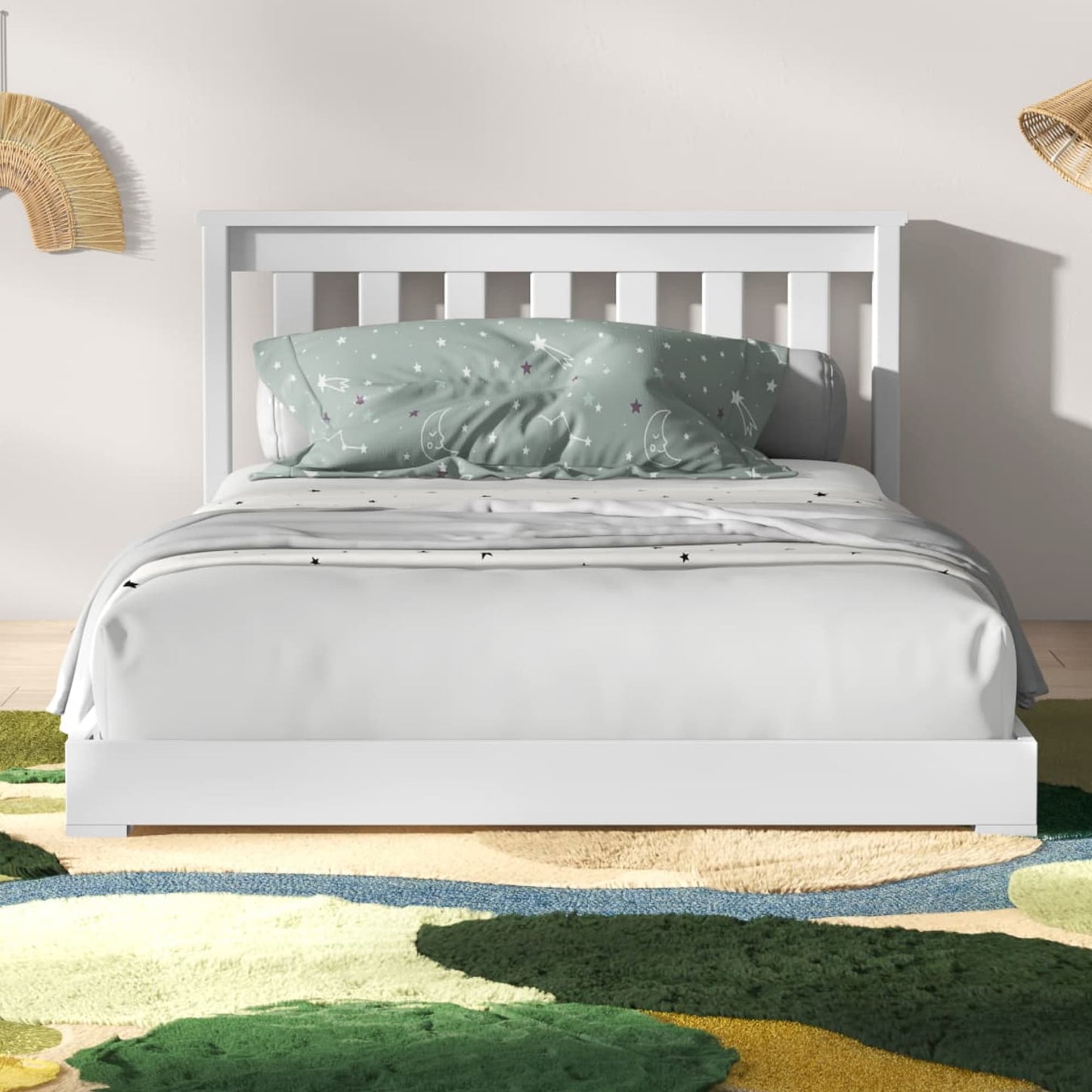 The Leesa Sprig Classic Kids Bed in a bedroom.