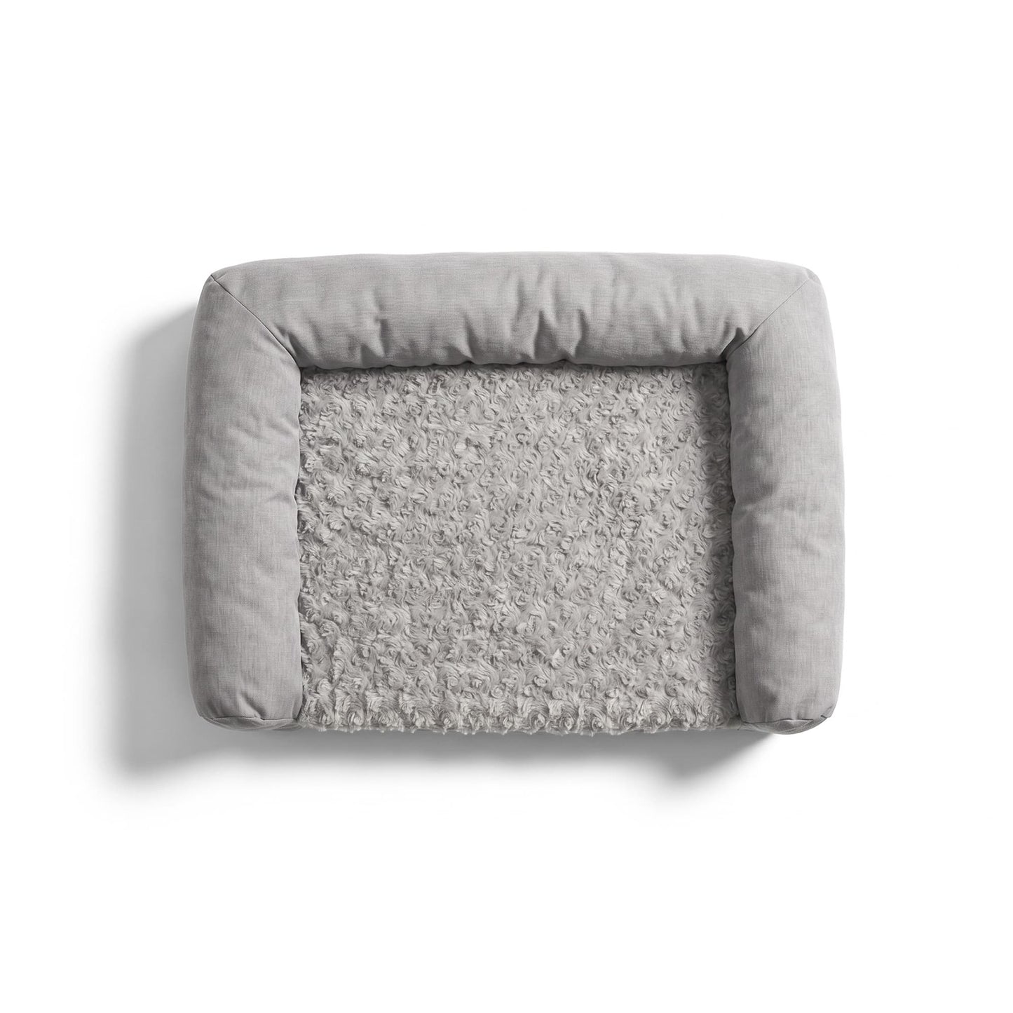 Plush Bolster Pet Bed